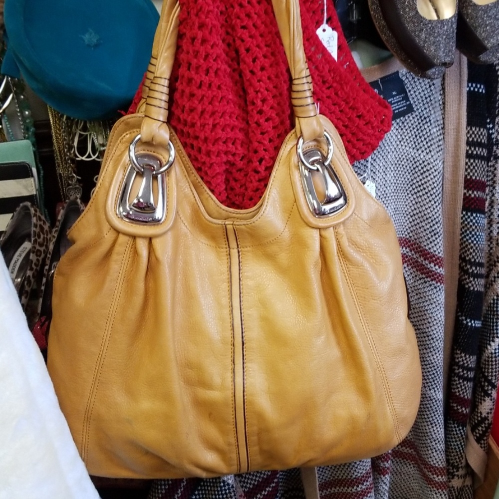 Bruce Makowsky Mustard Tote